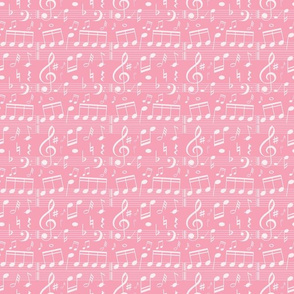 Music Notes - Pink - Smaller Scale