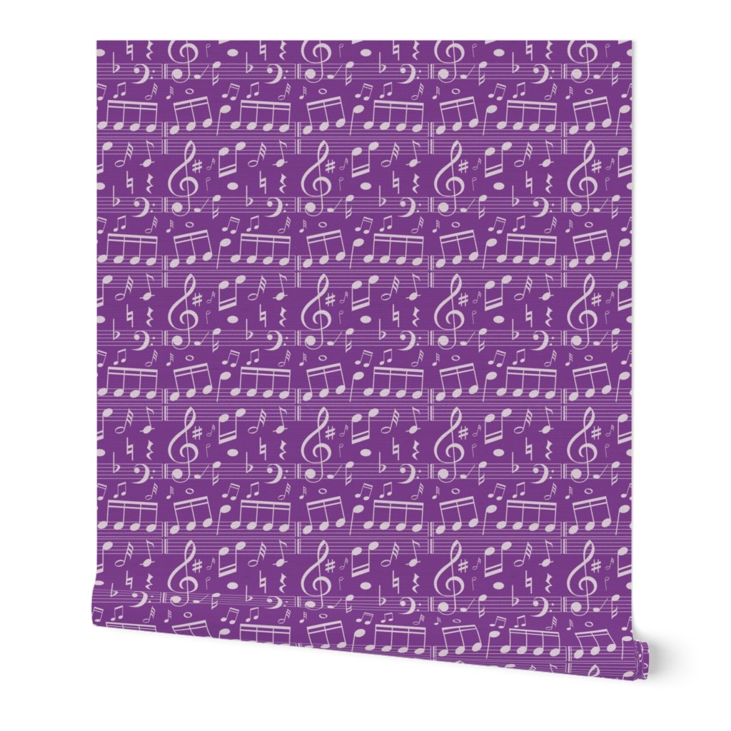Music Notes - Purple - Bigger Scale