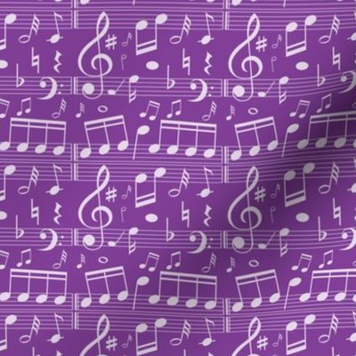 Music Notes - Purple - Smaller Scale