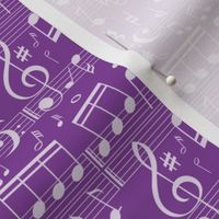 Music Notes - Purple - Smaller Scale