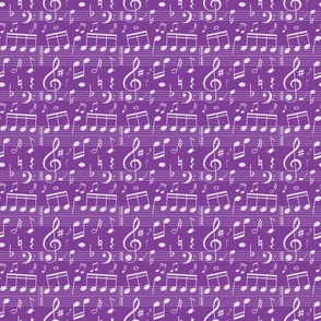 Music Notes - Purple - Smaller Scale