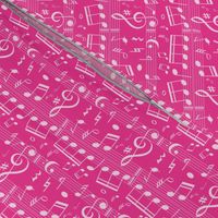 Music Notes - Hot Pink - Smaller Scale