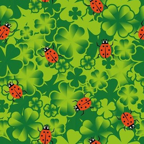  shamrocks and ladybugs