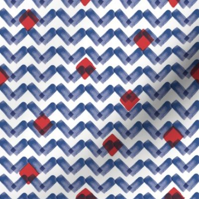 american chevrons Red White & Blue pattern