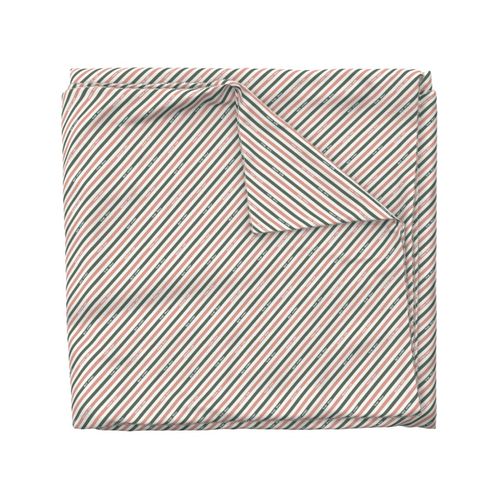 Postal Diagonal Stripe - Green / Pink