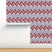 american watercolor chevrons herringbone