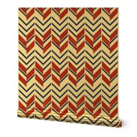 american watercolor chevrons herringbone