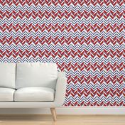 american watercolor chevrons herringbone