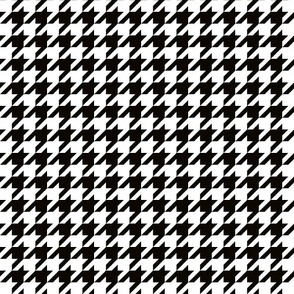 houndstooth black white small