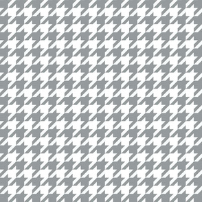 houndstooth gray white