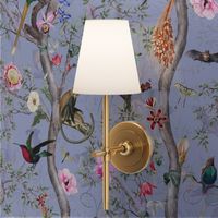 Vintage Tropical Animals- Nostalgic Chinoiserie Garden- purple double layer- Marie Antoinette Chinoiserie inspired