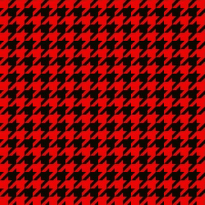 houndstooth black red small