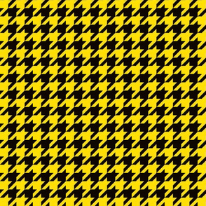 houndstooth yellow black small
