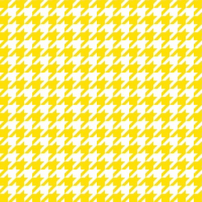 houndstooth yellow white small
