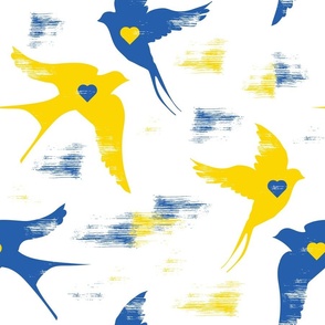 bird of peace | blue and yellow | Ukraine