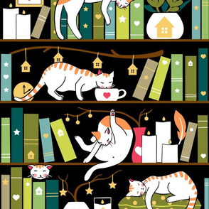 Library cats - large scale