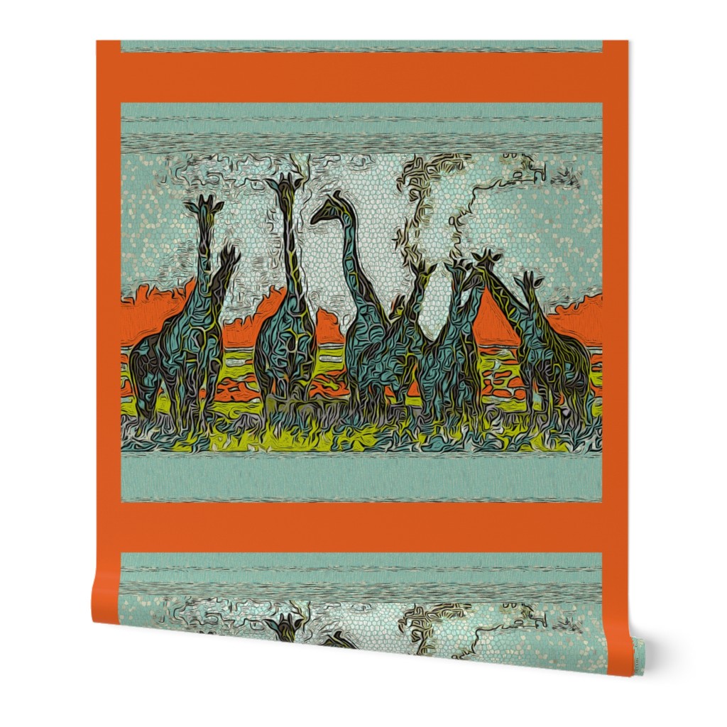 "Giraffe Horizon" (pillows)