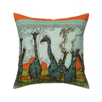 "Giraffe Horizon" (pillows)