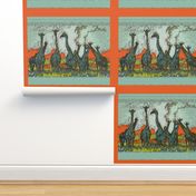 "Giraffe Horizon" (pillows)