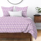 pink gingham bunny lilac