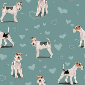 The Fox Terrier TEAL