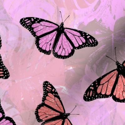 Pink and Purple Butterflies