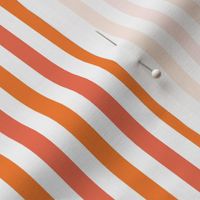 Papaya stripe // orange and coral stripe