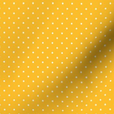 White Polka Dots on Yellow