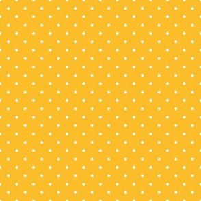 White Polka Dots on Yellow