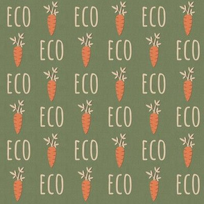 Eco Carrots on paper textured background