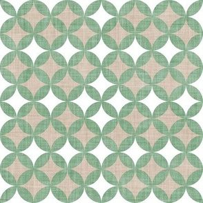 Small scale // Geometric tiles inspiration 2 // jade green white and greige