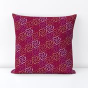 Swirlydot - Multicolor on Mulberry