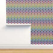 Small Pixel Hearts Rainbow