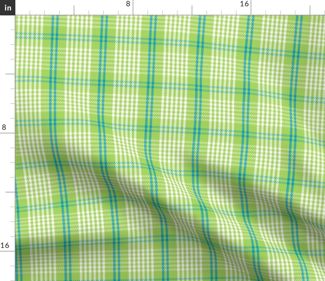 Palaka Hawaiian Plaid - Lime Green