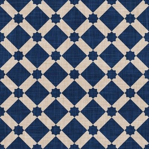 Small scale // Geometric tiles inspiration 8 // greige and midnight blue