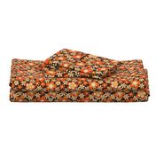 Flower power, 70s, 60s, retro, - rustic orange (8")