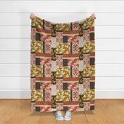 Eastlyn Collection Patchwork Cheater Quilt - Wholecloth Blanket