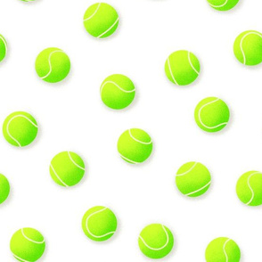 Shaded Tennis Balls on White