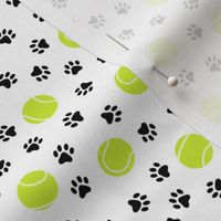 Tennis Balls & Paw Prints (Small Scale)