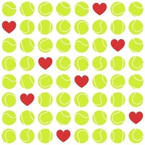 Tennis Balls & Hearts 