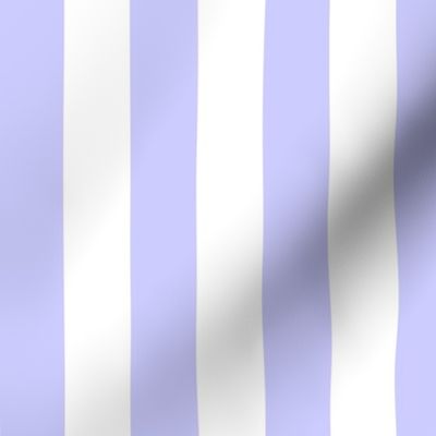 Large Periwinkle Awning Stripe Pattern Vertical in White