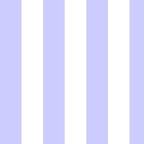 Large Periwinkle Awning Stripe Pattern Vertical in White