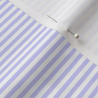 Small Periwinkle Bengal Stripe Pattern Horizontal in White