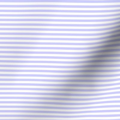 Small Periwinkle Bengal Stripe Pattern Horizontal in White