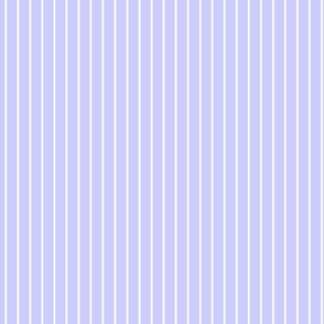 Small Periwinkle Pin Stripe Pattern Vertical in White