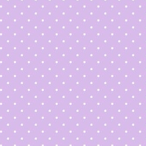 Micro White Polka Dot on Lavender (HEX Code: d8bbea)