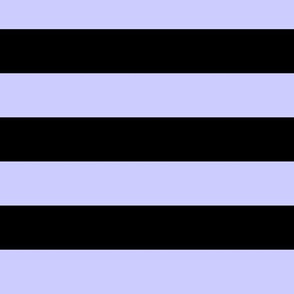 Large Periwinkle Awning Stripe Pattern Horizontal in Black