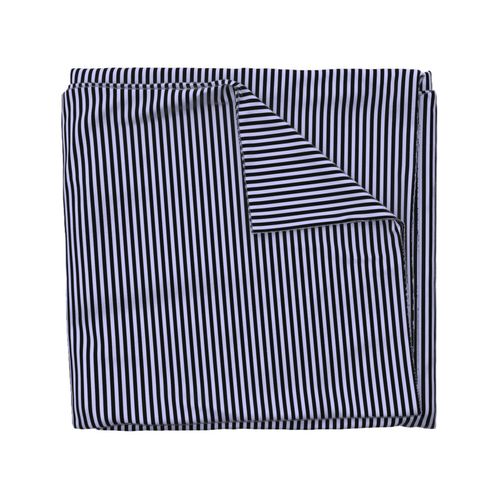 Periwinkle Bengal Stripe Pattern Vertical in Black