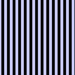 Periwinkle Bengal Stripe Pattern Vertical in Black