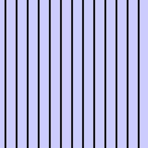 Periwinkle Pin Stripe Pattern Vertical in Black